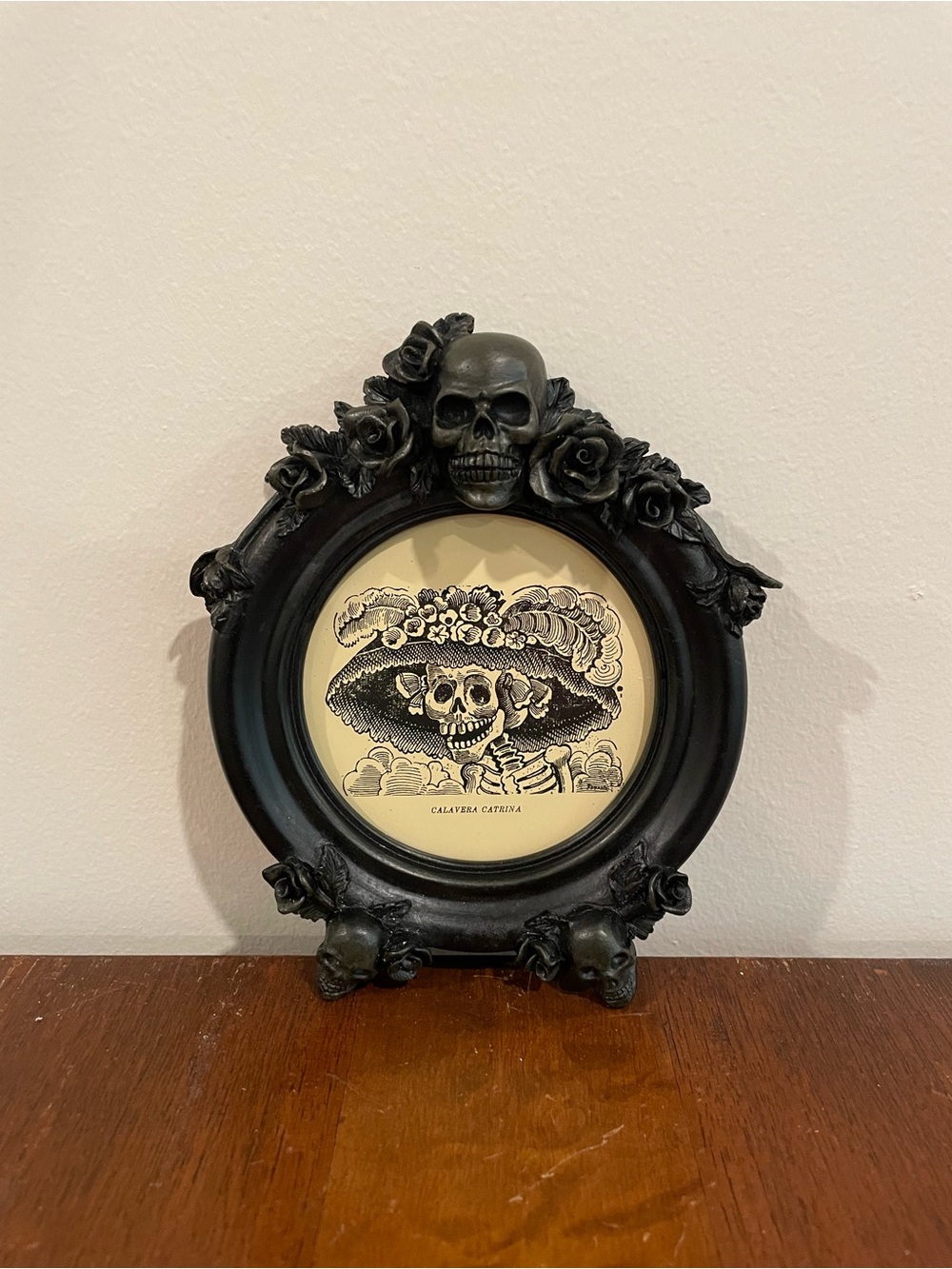 Day of the Dead Calavera Catrina Framed Art Print Dia de Muertos Halloween Skull